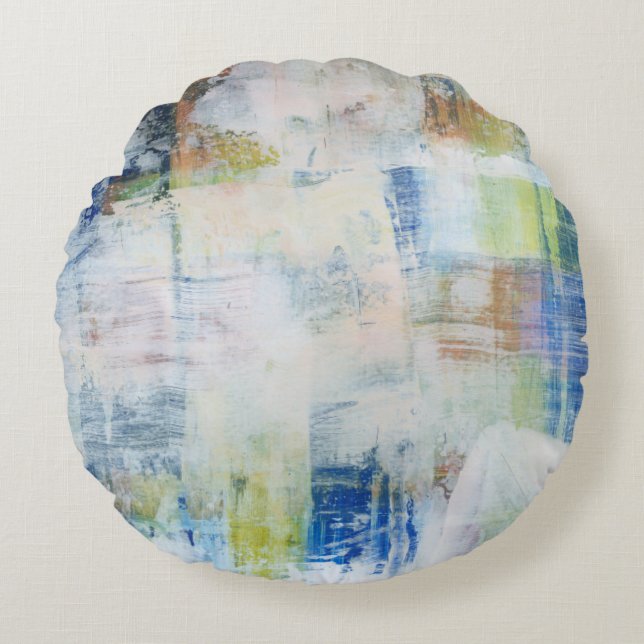 Witte was III Rond Kussen (Voorkant)