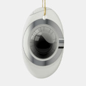 Witte Wasautomaat Keramisch Ornament (Rechts)