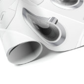 Witte wasmachine cadeaupapier (Rol Hoek)