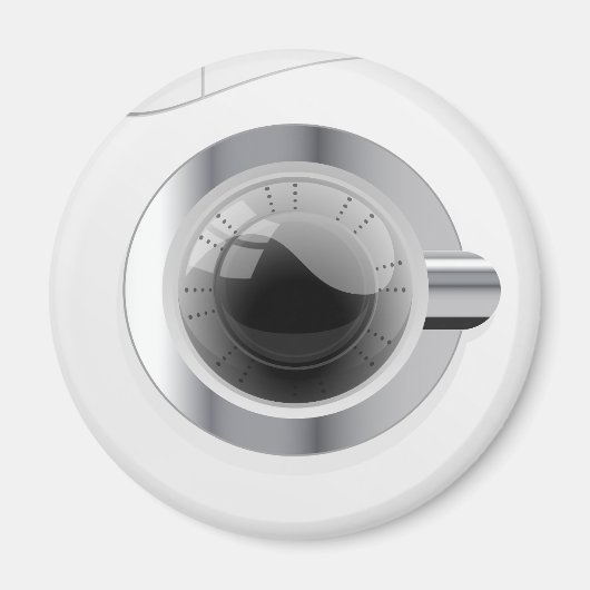 Witte wasmachine magneet (Voorkant)
