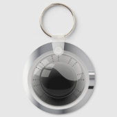 Witte wasmachine sleutelhanger (Voorkant)