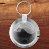 Witte wasmachine sleutelhanger (Voorkant)