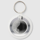 Witte wasmachine sleutelhanger (Achterkant)