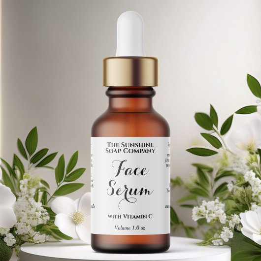 Witte waterdichte cosmetica druppelaar fles labels