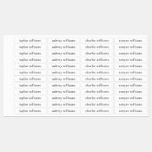 Witte waterdichte naam labels (Vel)