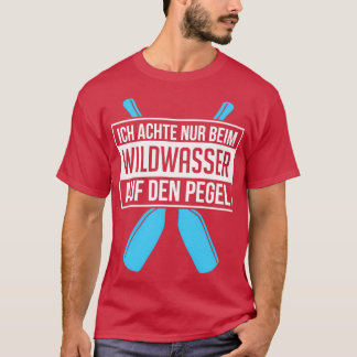 Witte waterkano-kayakkanoeïnebomen t-shirt