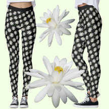 Witte waterlĳnen - Leggings van Floral