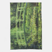 Witte waterlionen van Claude Monet,  kunst Theedoek (Verticaal)