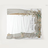  witte Waterverf achtergrond Wandkleed (Voorkant (horizontaal))