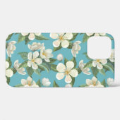 Witte Waterverf bloeit groene bladeren Case-Mate iPhone Case (Achterkant (horizontaal))