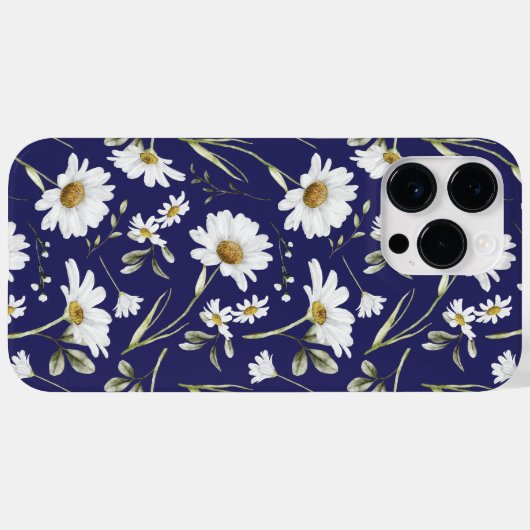 Witte Waterverf bloemen Case-Mate iPhone Case (Achterkant (horizontaal))