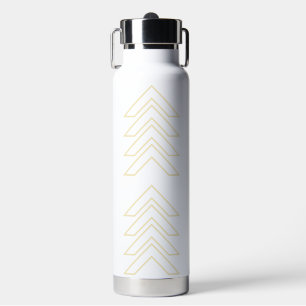Witte Waterverf Floral Waterfles
