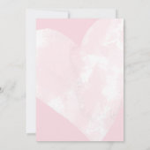 Witte Waterverf Hart Pastel Roze U bent van harte  Kaart (Achterkant)