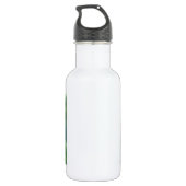 Witte waterverf orchidee schilderij waterfles  (Achterkant)