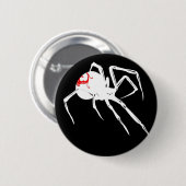 Witte weduwe ronde button 5,7 cm (Voorkant /achterkant)