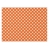 Witte wenkbrauwen op wilde tangerine tafelkleed (Voorkant (Horizontaal))