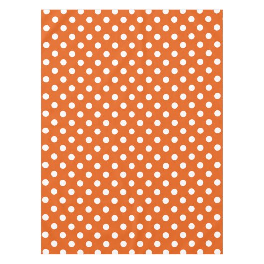 Witte wenkbrauwen op wilde tangerine tafelkleed (Voorkant)