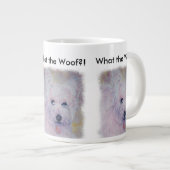 WITTE WEST HIGHLAND TERRIËR EXTRA GROTE BEKER (Voorkant rechts)