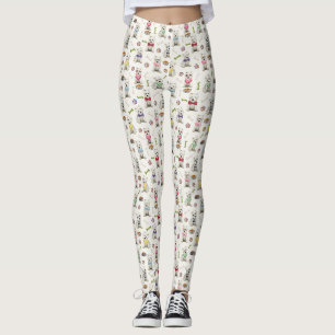Witte Westies met Accessoires Whimsical Leggings