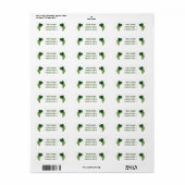 Witte wijn Groene druiven Aangepaste Adresetikette Etiket (Full Sheet)