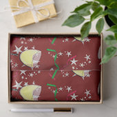 Witte Wijn Kerstmis Tissuepapier (Geschenk)
