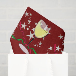 Witte Wijn Kerstmis Tissuepapier