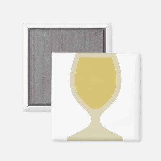 Witte wijn magneet (Voorkant / Achterkant)