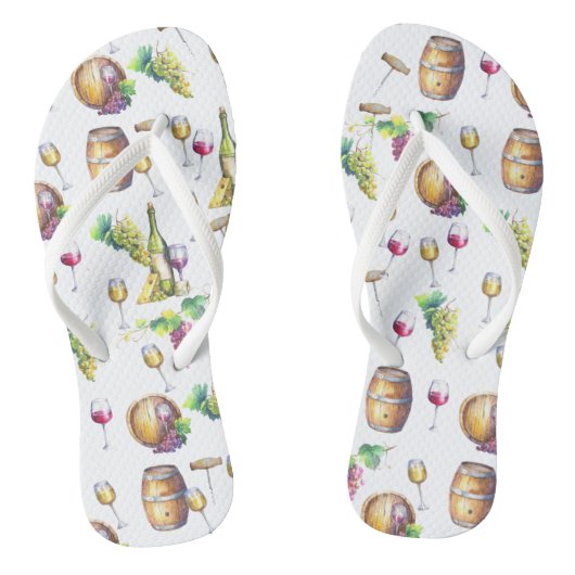 Witte wijn rode wijngaard wijnproeverij teenslippers (Voetbed)