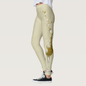 Witte wijn spatten viering bruiloft leggings (Links)