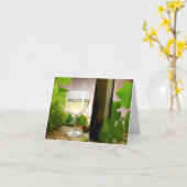 Witte wijnKaart Kaart (Gele Bloem)