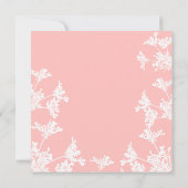 Witte wilde bloem Viering van het Leven Aankondigi Save The Date (Achterkant)