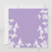 Witte wilde bloem Viering van het Leven Aankondigi Save The Date (Achterkant)