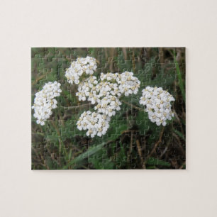 Witte wilde bloemen Puzzle Legpuzzel