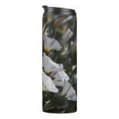 Witte wilde bloemen thermosbeker (Geroteerd rechts)
