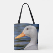 Witte Wilde Eend Tote Bag (Achterkant)