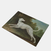 Witte windhond (door Jean-Baptiste Oudry) Deurmat (Schuin)