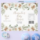 Witte Winter Bloemige Kerst Chipzak Verpakking Flyer (Enkel)