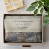 Witte Winter Konijn Ephemera Decoupage Tissuepapier (Geschenk)