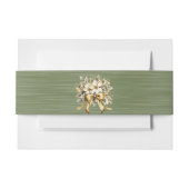 Witte Winterberry bruiloft uitnodiging buik band Uitnodigingen Wikkel (Voorkant Voorbeeld)