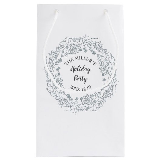 witte winterbessen met de grote partij klein cadeauzakje (Achterkant)