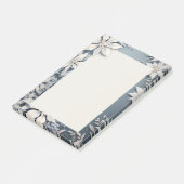 Witte winterbloemen post-it® notes (Schuin)