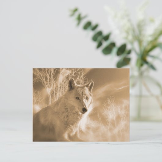 WITTE WIT BOEST BRIEFKAART (Staand voorkant)