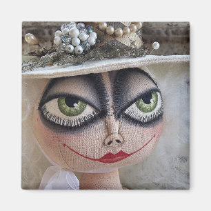 Witte Witch Magnet Magneet