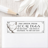 witte witte witte witte witte eieren kartonnen om etiket (Insitu)