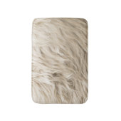 Witte wol pluizige textuur achtergrond badmat (Voorkant Verticaal)