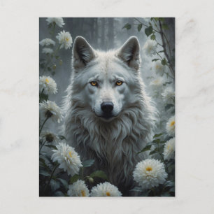 Witte Wolf Briefkaart