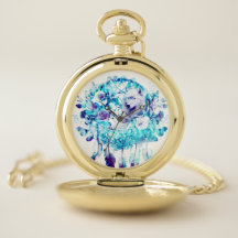 Witte Wolf Dreamcatcher Paarse Blauwe Bloemen