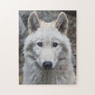 WITTE WOLF JIGSAW PUZZLE UITDAGING LEGPUZZEL