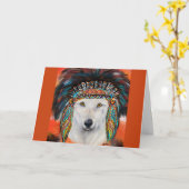 Witte Wolf Kaart (Gele Bloem)