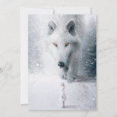 Witte wolf kaart (Achterkant)